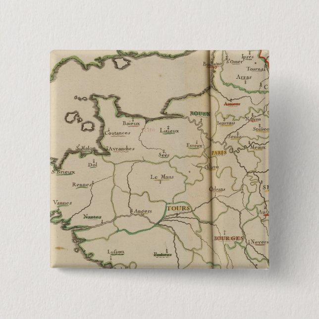 Generalities of France 15 Cm Square Badge (Front)