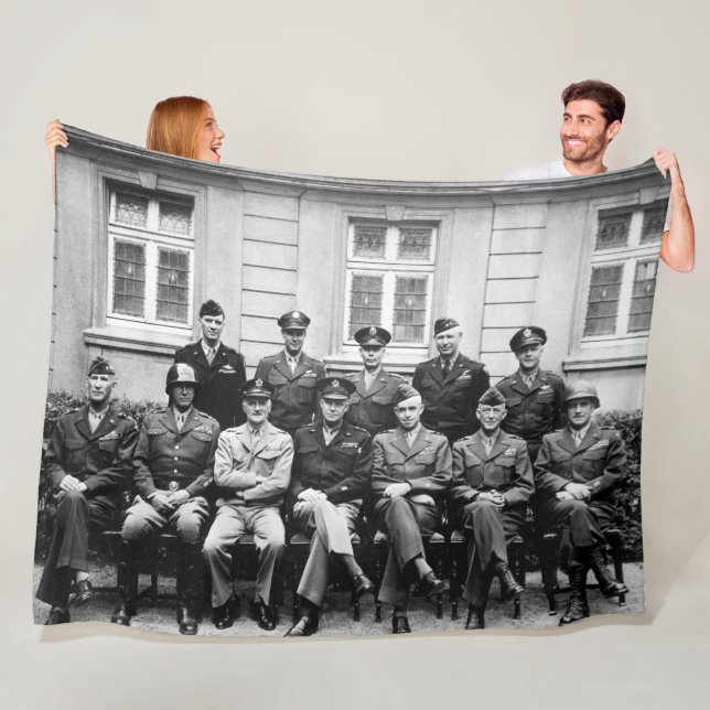 GENERALS of WORLD WAR II Fleece Blanket (In Situ)