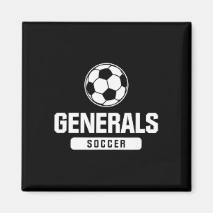 Generals Soccer For Elementary, Middle, And High S Magnet