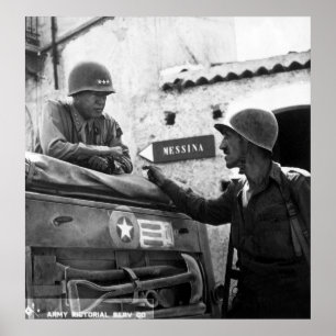 Generaly George S. Patton and Colonel Lyle Bernard Poster