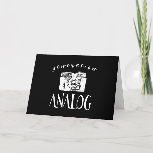 Generation Analogue Vintage Camera Photographer Card (Front)