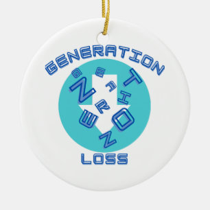 Generation loss ceramic ornament