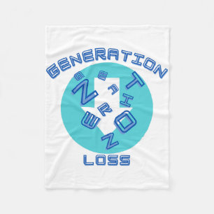 Generation loss fleece blanket