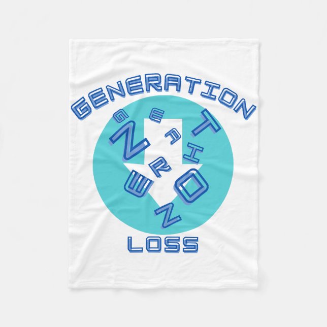 Generation loss  fleece blanket (Front)