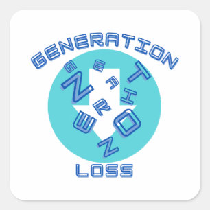 Generation loss square sticker