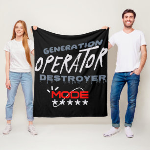 Generation Operator Destroyer Mode Fleece Blanket