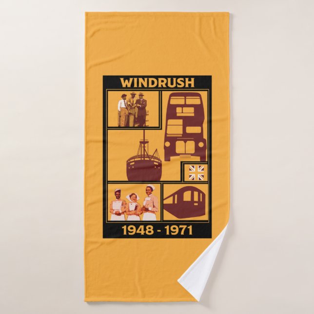 Generation Windrush British History   Bath Towel (Bath Towel)