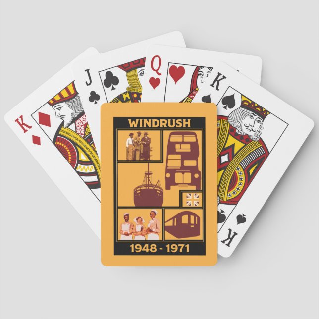 Generation Windrush British History   Playing Cards (Back)