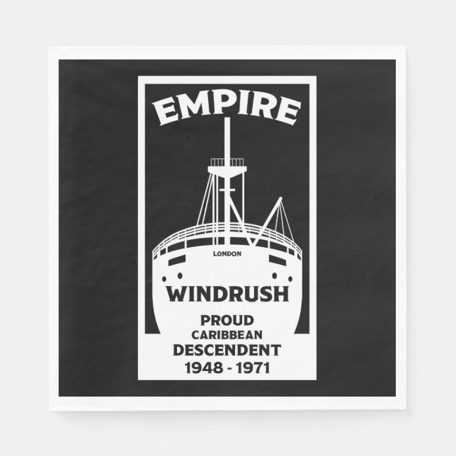 Generation Windrush     T-Shirt Napkin (Front)