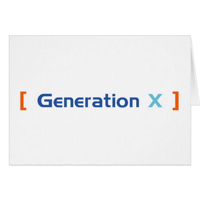 Generation X (Front Horizontal)