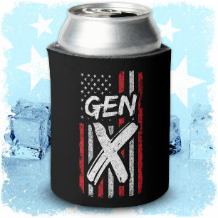 Generation X American Flag Proud Gen Xer Gen X Can Cooler