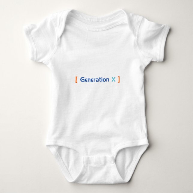 Generation X Baby Bodysuit (Front)