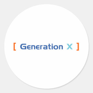 Generation X Classic Round Sticker