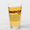 Generation X-ed beer glass with author names