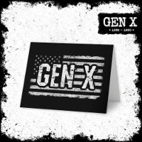 Generation X Gen Xer American Flag Proud Gen X