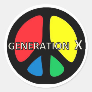 Generation X PEACE sticker