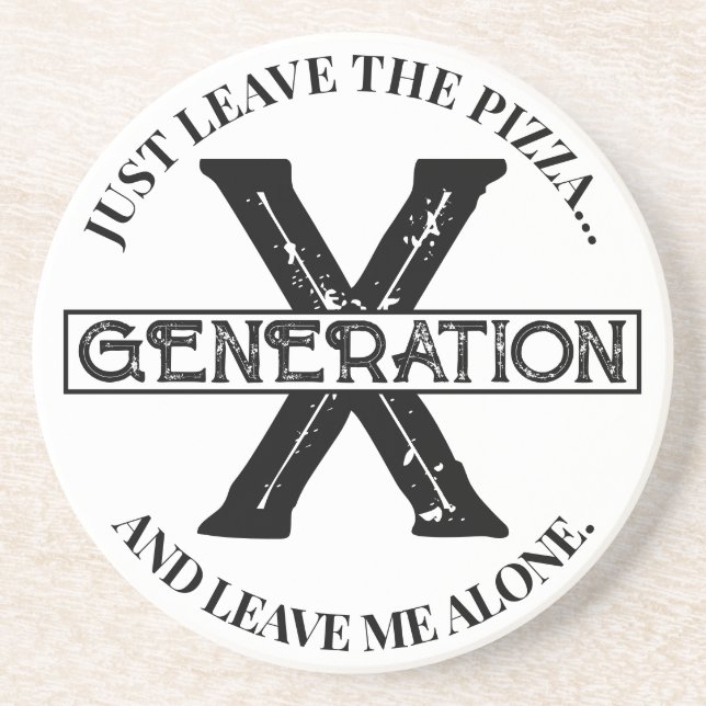 Generation X Pizza Coaster (Front)