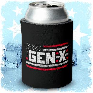 Generation X Proud Gen Xer American Flag Gen X Can Cooler