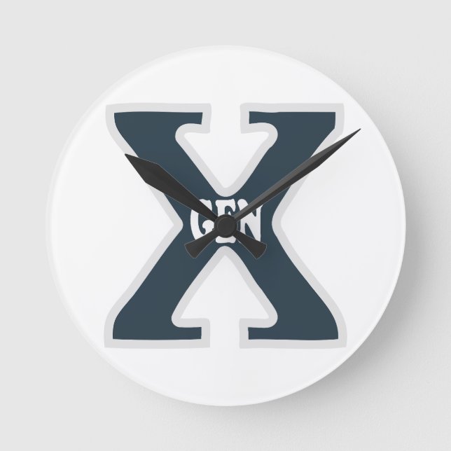 Generation X Round Clock (Front)