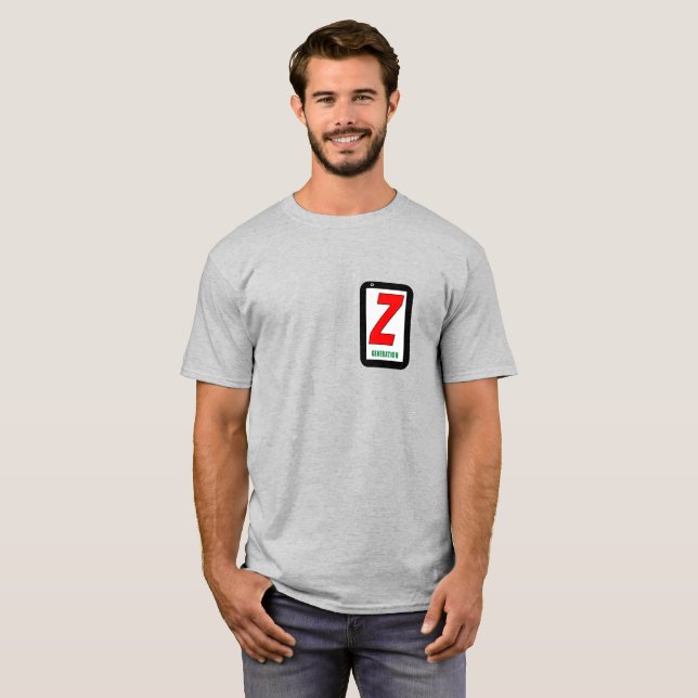 Generation-Z T-shirt logo. (Front Full)
