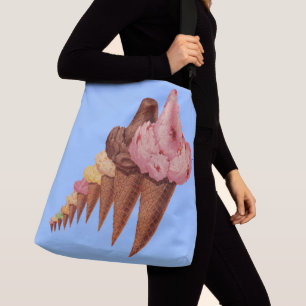 generations of ice cream cones crossbody bag