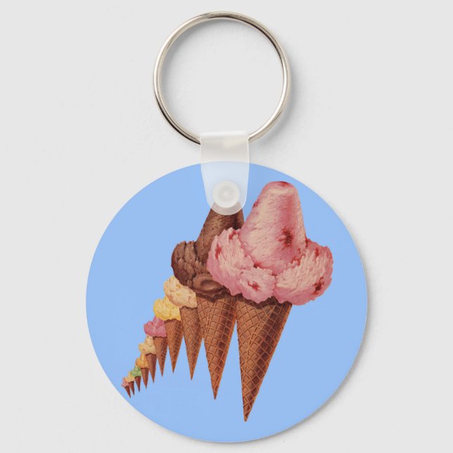 generations of ice cream cones key ring (Front)