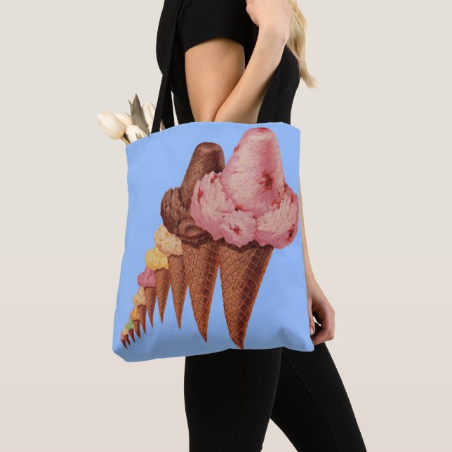 generations of ice cream cones tote bag (Close Up)