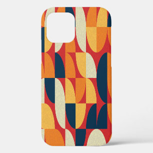 Generative Art: Colourful Quarter Circles iPhone 12 Case