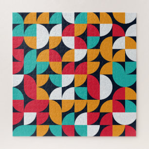 Generative Art: Colourful Triangle Pattern Jigsaw Puzzle