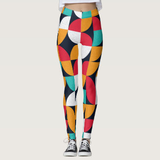 Generative Art: Colourful Triangle Pattern Leggings