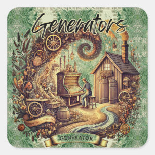 Generator Human Design  Square Sticker