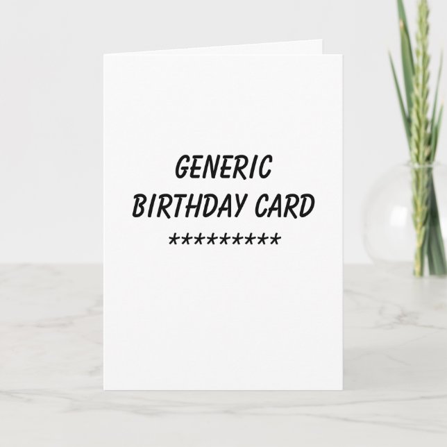 Generic Birthday Card (Front)