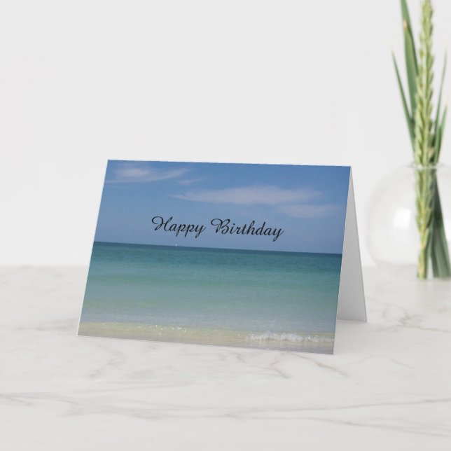 Generic Birthday Card Beach (Front)