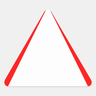 Generic Blank Red Warning Triangle Sticker