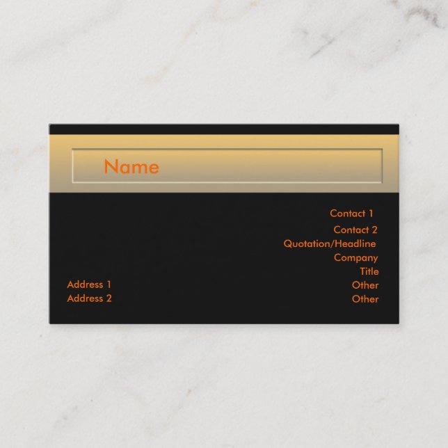 Generic Card (Front)