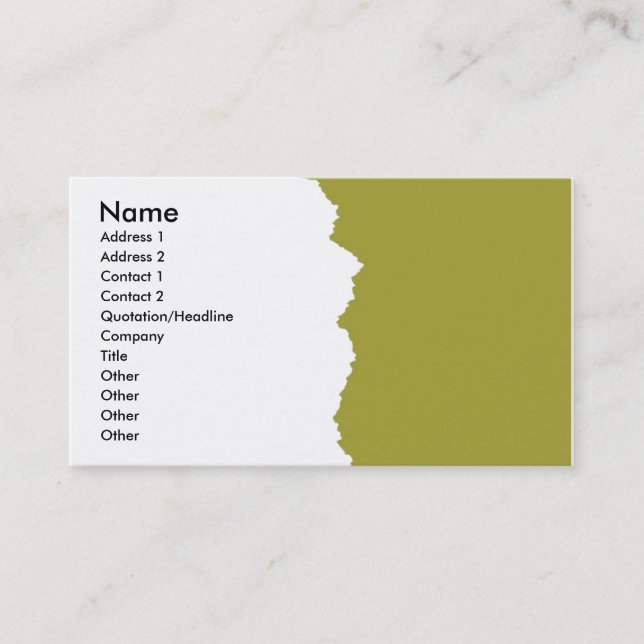 Generic Card (Front)