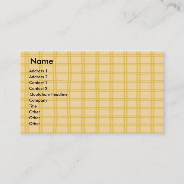 Generic Card (Front)