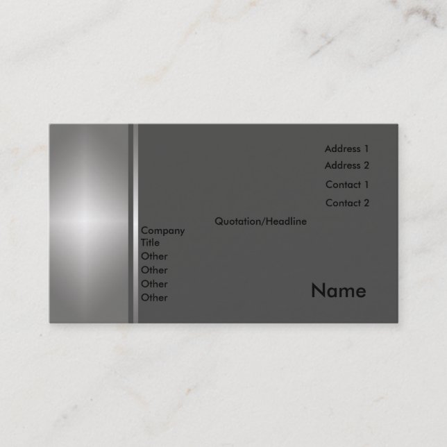 Generic Card (Front)