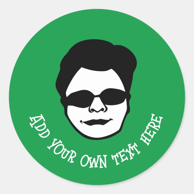 Generic Character Classic Round Sticker (Front)