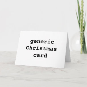 Generic Christmas Card