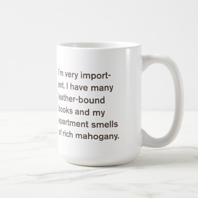 Generic Comedy™ / I'm very important... Coffee Mug (Right)