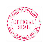 Generic Custom Official Seal Name Loc, Smaller Txt