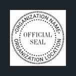 Generic Custom Official Seal Name Location Self-inking Stamp<br><div class="desc">Generic Professional Look,  Business or Organisation Official Seal,  Name Location ==========</div>