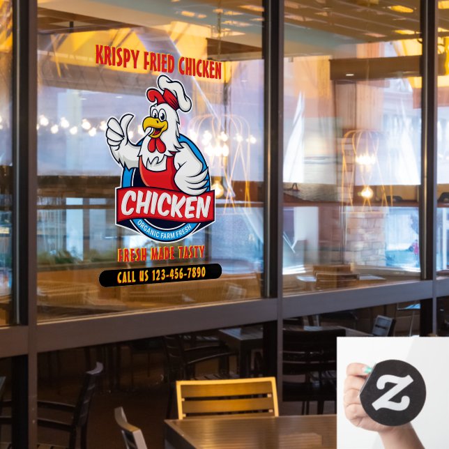 Generic Customise Fried Crispy Chicken 2 Front  (Restaurant Window)