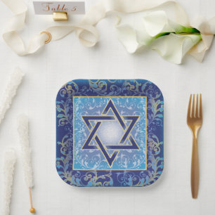 Generic Decorative Paper Plates Judaica Disposable