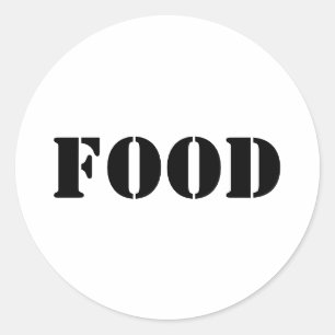 Generic Food and Drink Humourous Party Supplies Cl Classic Round Sticker