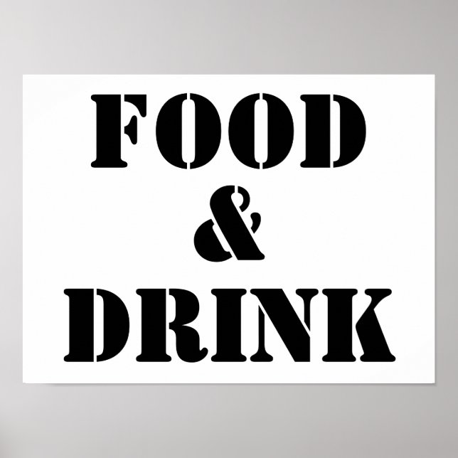 Generic Food and Drink Humourous Party Supplies Po Poster (Front)