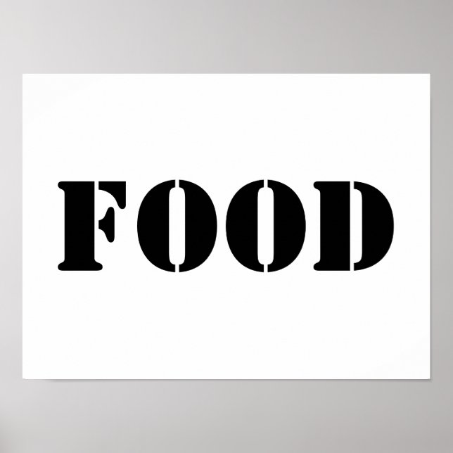 Generic Food and Drink Humourous Party Supplies Poster (Front)