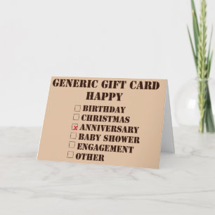Generic Gift Card