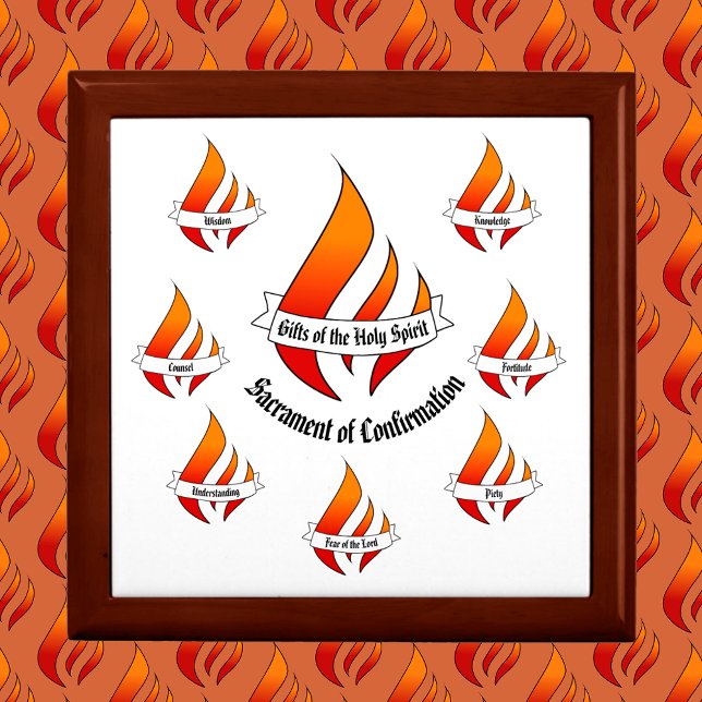 Generic Gifts of the Holy Spirit Confirmation  Ceramic Tile (Creator Uploaded)